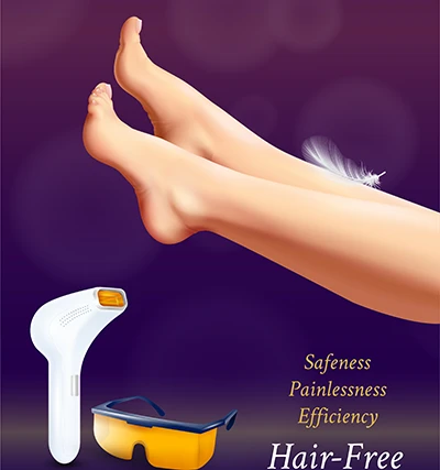 لیزر مطمئن موهای زائد بدن و صورت